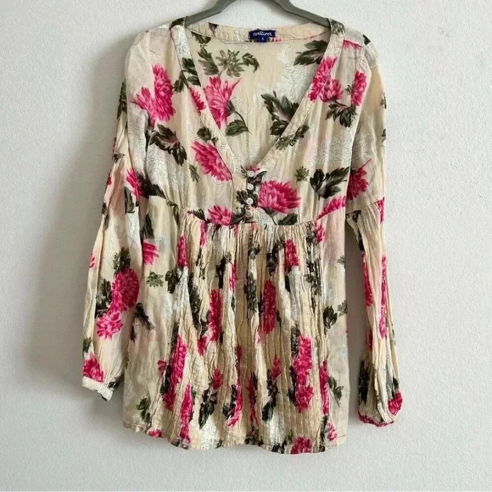 Natura Long Sleeve Boho top | size small